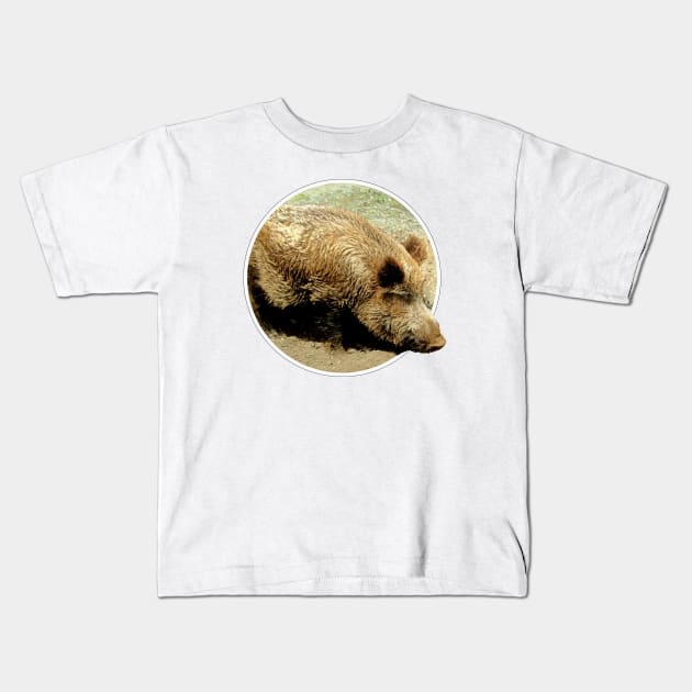 Wild boar Kids T-Shirt by Guardi